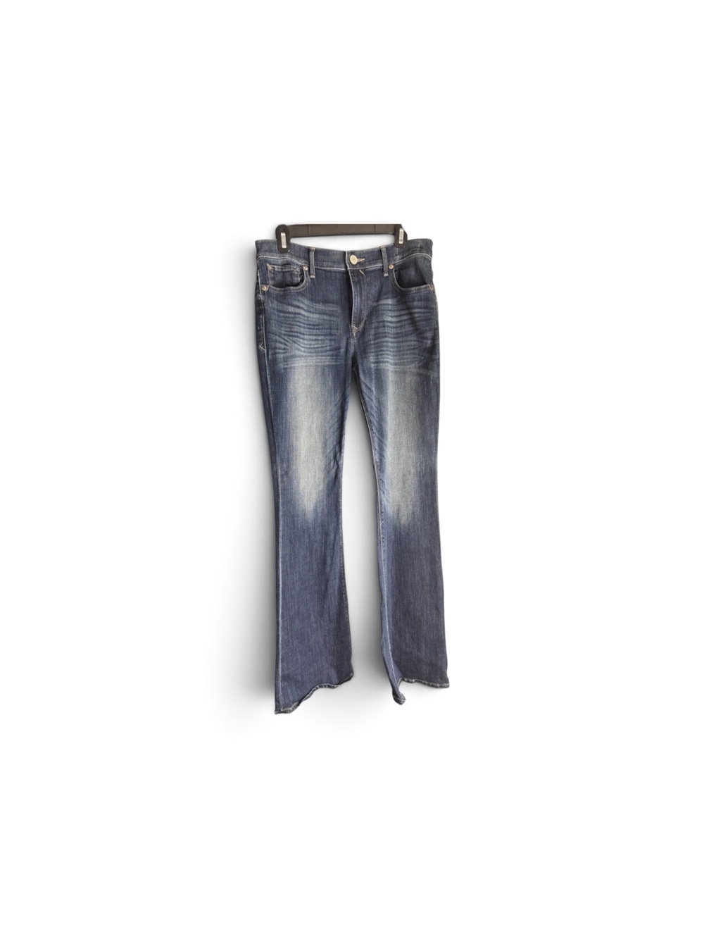 Express Women's Washed Blue Slim Flare Jeans